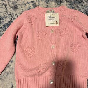 Pink Heart Cardigan